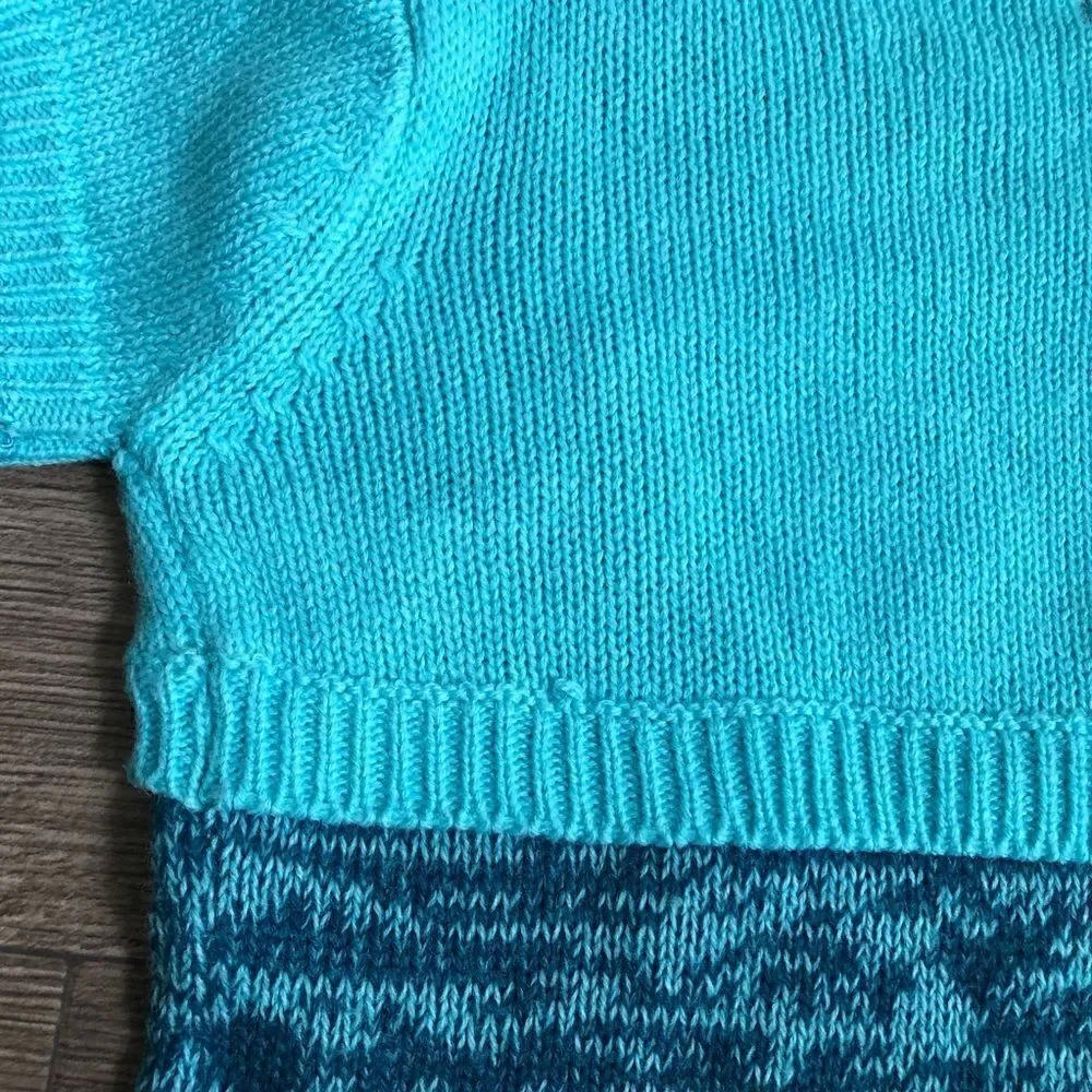 2/$20 Blue Twist Stripe Layered Sweater Dress, 18M